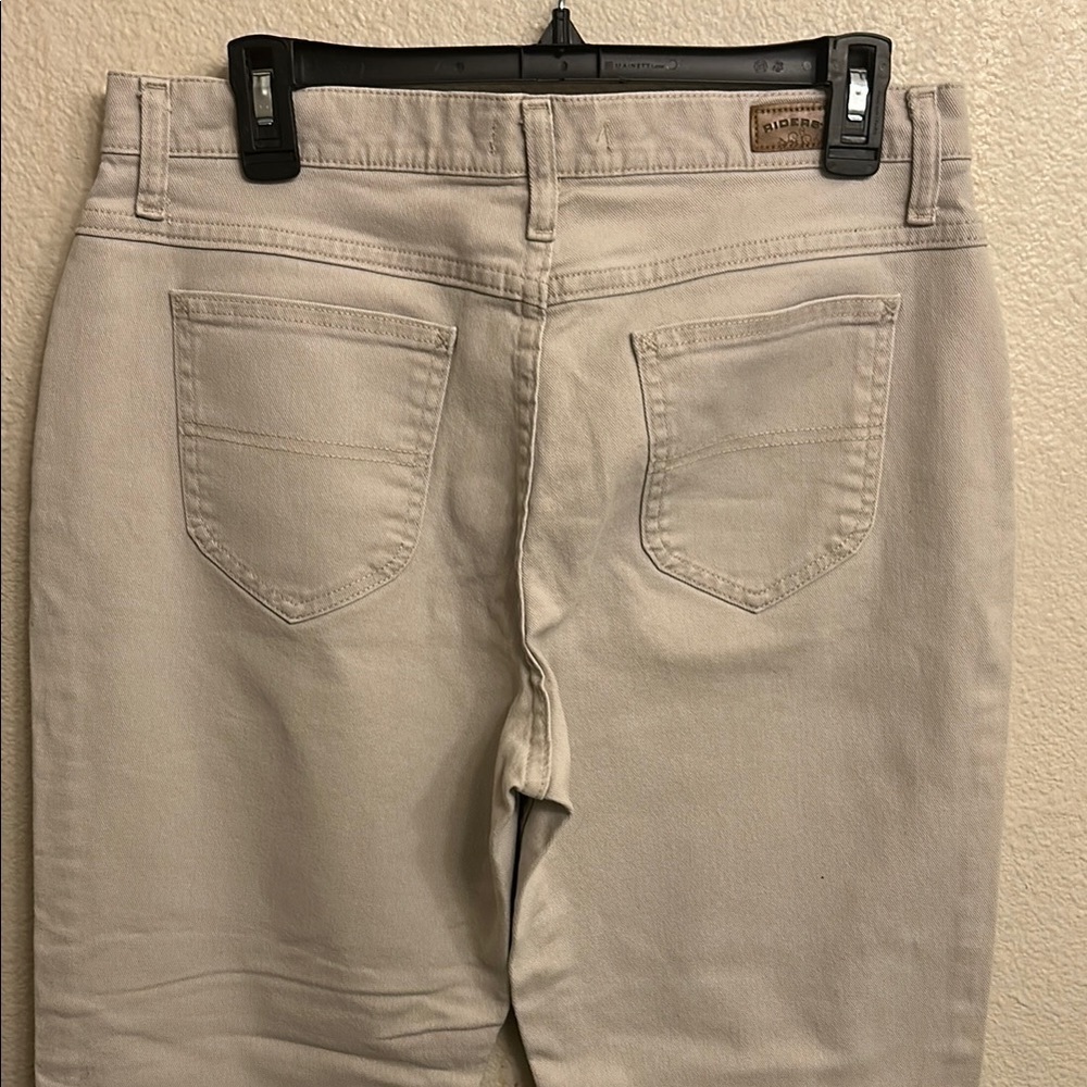 Lee Rider’s Relaxed Women's Cream Jeans Size 10P - Picture 4 of 5